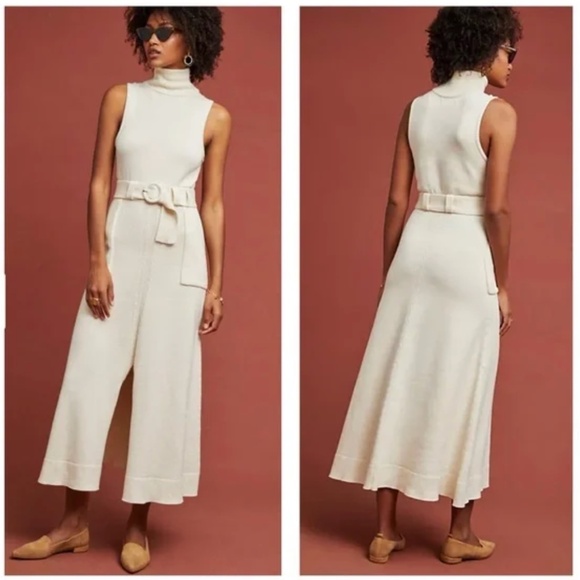 MARA HOFFMAN Elle turtleneck sweater dress belted size small - Picture 1 of 6